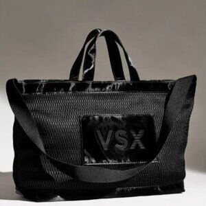 Victoria's Secret Sport VSX Black Mesh Gym Work Tote Bag